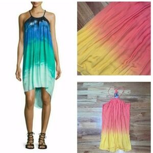- NEW Young Fabulous & Broke Adalade Ombre Dress orange tye dye boho  S